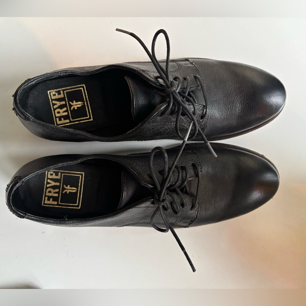 Frye Black Carson Oxford Shoes Size 6